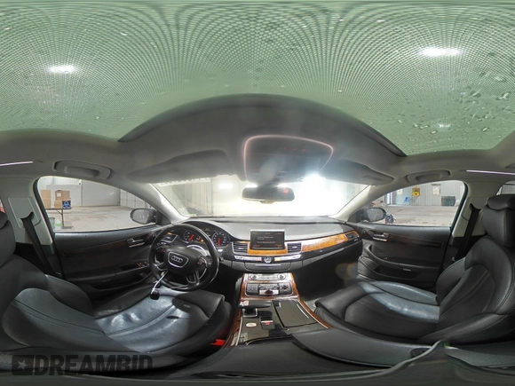 2013 Audi A8 L 3.0L with VIN WAURGAFD1DN000436, listed as a Copart auction lot 44382755 with 138,900 mi miles and Salvage Title. Bid and sale history available at carsss.com. Image 14.