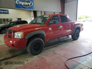 2007 Dodge Dakota SLT with VIN 1D7HW48N67S103906, listed as a Copart auction lot 58899035 with 115,650 mi miles and Salvage title. Bid and sale history available at DreamBid. Image 1.