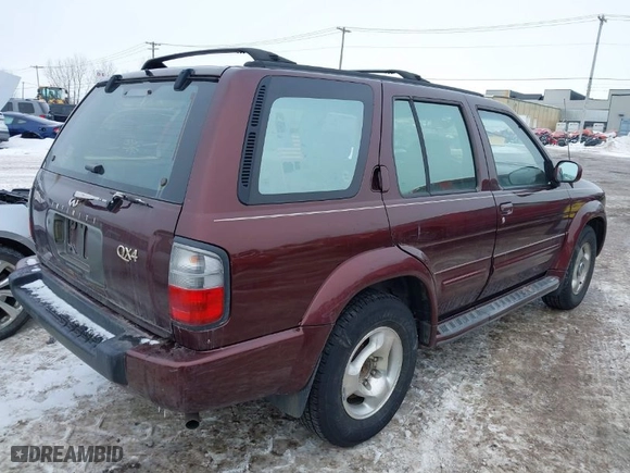 1998 Infiniti QX4 with VIN JNRAR05Y2WW035475, listed as a IAAI auction lot 41452930 with 1 miles. Bid and sale history available at carsss.com. Image 4.