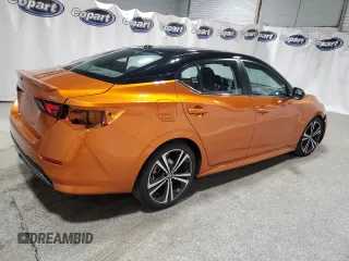 2020 Nissan Sentra SR with VIN 3N1AB8DV2LY225620, listed as a Copart auction lot 52636505 with 102,596 mi miles and Clean Title. Bid and sale history available at DreamBid. Image 3.