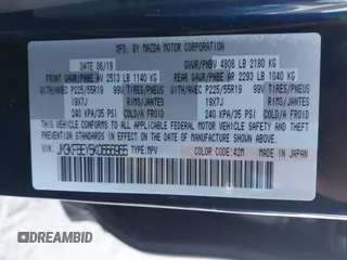 2019 Mazda CX-5 Signature with VIN JM3KFBEY5K0656965, listed as a IAAI auction lot 41421453 with 99,073 mi miles. Bid and sale history available at carsss.com. Image 9.