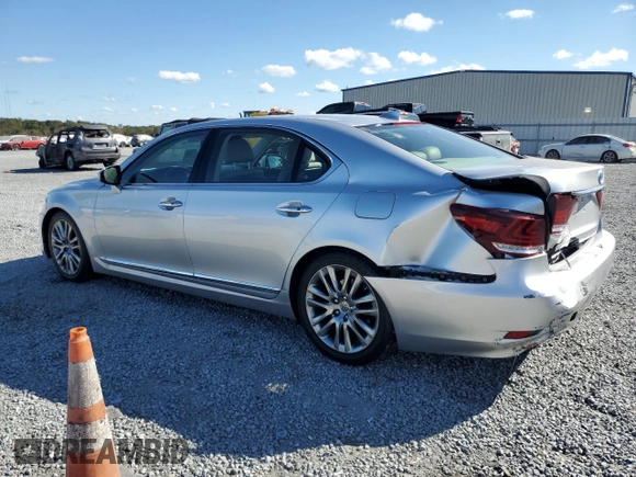 2014 Lexus LS 460 L z VIN JTHGL5EF2E5052609, wystawiony jako Copart lot #76527424 z przebiegiem 104 932 mil mil oraz Szkoda całkowita • Salvage title. Historia ofert i sprzedaży dostępna na DreamBid. Obrazek 2.