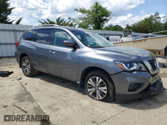 2020 Nissan Pathfinder S with VIN 5N1DR2AM3LC649620, listed as a Copart auction lot 55739635 with Not provided miles and Salvage title. Bid and sale history available at DreamBid. Image 4.