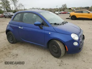 2014 FIAT 500 Pop with VIN 3C3CFFAR2ET189731, listed as a Copart auction lot 52074335 with 133,275 mi miles and Salvage Title. Bid and sale history available at carsss.com. Image 4.
