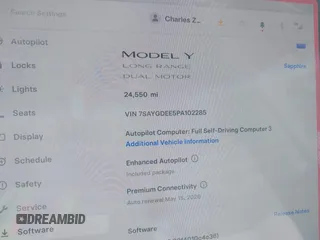 2023 Tesla Model Y Long Range z VIN 7SAYGDEE5PA102285, wystawiony jako IAAI lot #42402981 z przebiegiem 24 550 mil mil oraz . Historia ofert i sprzedaży dostępna na DreamBid. Obrazek 7.