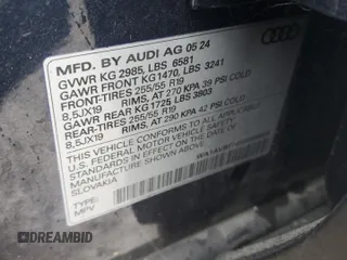 2025 Audi Q7 with VIN WA1AVBF74SD006539, listed as a Copart auction lot 86292464 with 8,563 mi miles and Salvage title. Bid and sale history available at DreamBid. Image 14.