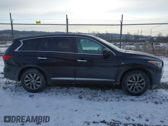 2015 Infiniti QX60 with VIN 5N1AL0MM3FC501539, listed as a IAAI auction lot 41363316 with 172,242 mi miles. Bid and sale history available at carsss.com. Image 13.