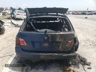 2007 BMW 5 Series 530xi with VIN WBANN73527CN04532, listed as a Copart auction lot 62536625 with Not provided miles and Salvage title. Bid and sale history available at DreamBid. Image 6.