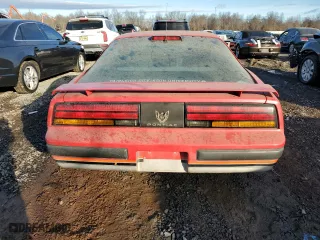 1986 Pontiac Firebird with VIN 1G2FS87SXGN246579, listed as a Copart auction lot 43260105 with 17,411 mi miles and Clean Title. Bid and sale history available at carsss.com. Image 6.