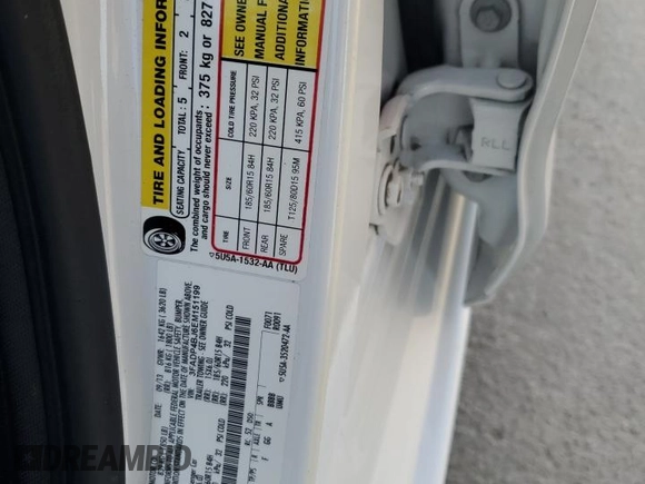 2014 Ford Fiesta SE with VIN 3FADP4BJ6EM151199, listed as a Copart auction lot 43125995 with 104,512 mi miles and Salvage Title. Bid and sale history available at DreamBid. Image 13.