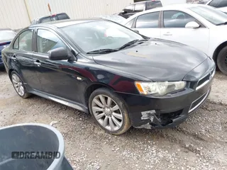 2011 Mitsubishi Lancer GTS with VIN JA32U8FW0BU005510, listed as a IAAI auction lot 41678936 with 204,511 mi miles. Bid and sale history available at carsss.com. Image 1.