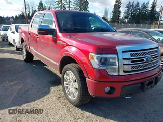 2013 Ford F-150 XL with VIN 1FTFW1EFXDFC95722, listed as a IAAI auction lot 41736317 with 140,954 mi miles. Bid and sale history available at carsss.com. Image 1.