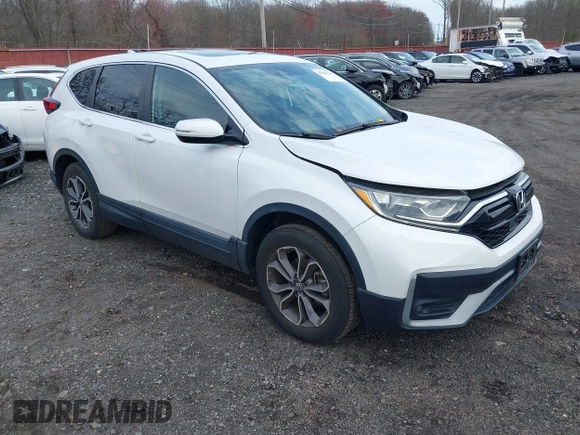 2020 Honda CR-V EX-L with VIN 2HKRW2H86LH635386, listed as a IAAI auction lot 42020216 with 46,291 mi miles and . Bid and sale history available at DreamBid. Image 1.