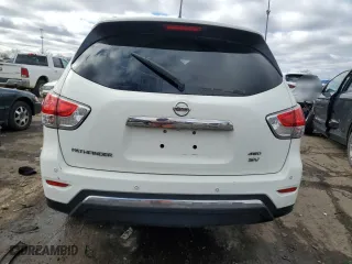 2016 Nissan Pathfinder Platinum with VIN 5N1AR2MM7GC632145, listed as a Copart auction lot 47275295 with 174,805 mi miles and Clean Title. Bid and sale history available at carsss.com. Image 6.