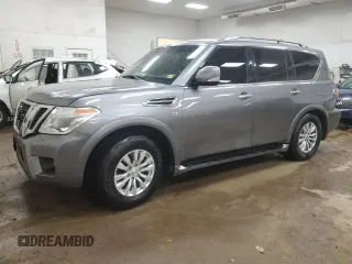 2017 Nissan Armada SV with VIN JN8AY2NC0H9503700, listed as a Copart auction lot 50528635 with 89,518 mi miles and Clean Title. Bid and sale history available at carsss.com. Image 1.