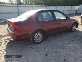 2002 Honda Civic EX with VIN 2HGES26742H561320, listed as a Copart auction lot 54975895 with 102,177 mi miles and Clean Title. Bid and sale history available at DreamBid. Image 3.