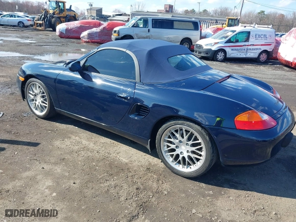 2001 Porsche Boxster with VIN WP0CA29861S620159, listed as a IAAI auction lot 41868701 with 38,776 mi miles. Bid and sale history available at carsss.com. Image 3.