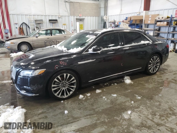 2017 Lincoln Continental Reserve with VIN 1LN6L9NP6H5612788, listed as a Copart auction lot 79948344 with 81,099 mi miles and Non Repairable. Bid and sale history available at carsss.com. Image 1.