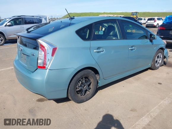 2013 Toyota Prius One with VIN JTDKN3DU4D1632511, listed as a IAAI auction lot 41834484 with 140,296 mi miles. Bid and sale history available at carsss.com. Image 4.