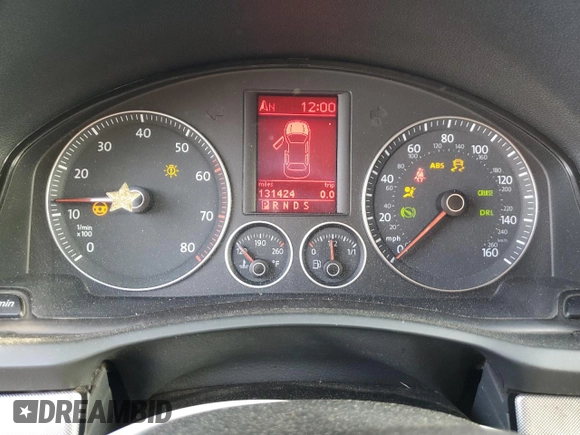 2005 Volkswagen Jetta 2.5L with VIN 3VWRF71K55M633965, listed as a Copart auction lot 58065205 with 131,424 mi miles and Salvage title. Bid and sale history available at DreamBid. Image 9.