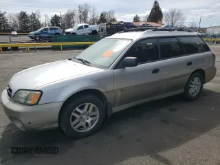 2003 Subaru Legacy Outback с VIN 4S3BH675836630338, выставлен на аукционе Copart как лот 47396105 с пробегом Не указан миль и На запчасти • Non repairable. История ставок и продаж доступна на DreamBid. Изображение 1.
