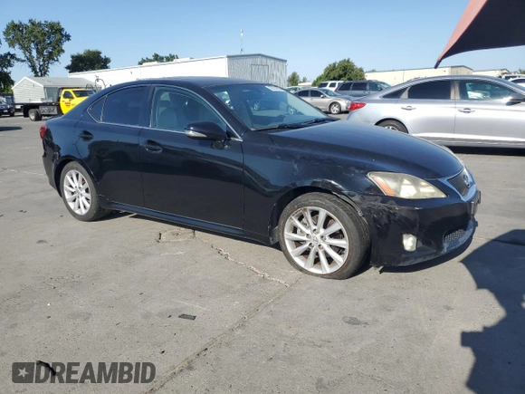 2010 Lexus IS 250 with VIN JTHBF5C28A5111898, listed as a Copart auction lot 62731095 with 181,655 mi miles and Salvage title. Bid and sale history available at DreamBid. Image 4.