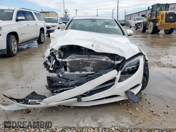 2021 Mercedes-Benz C 300 with VIN W1KWF8DB6MR647917, listed as a Copart auction lot 53898885 with 34,010 mi miles and Salvage title. Bid and sale history available at DreamBid. Image 5.