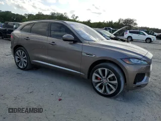 2017 Jaguar F-Pace S with VIN SADCM2BV3HA497710, listed as a Copart auction lot 53734735 with 61,303 mi miles and Clean Title. Bid and sale history available at DreamBid. Image 4.