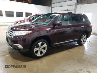 2013 Toyota Highlander Limited with VIN 5TDDK3EH6DS213016, listed as a Copart auction lot 65631645 with 227,473 mi miles and Clean title. Bid and sale history available at DreamBid. Image 1.