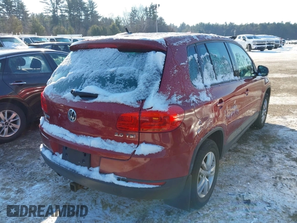 2013 Volkswagen Tiguan S with VIN WVGAV3AX1DW098392, listed as a IAAI auction lot 41420676 with 75,279 mi miles and . Bid and sale history available at DreamBid. Image 4.