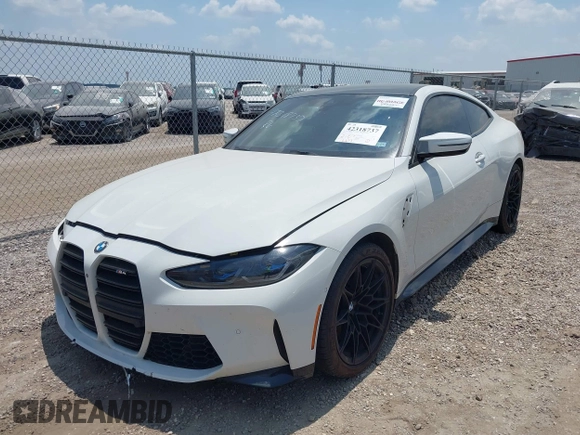 2021 BMW M4 with VIN WBS53AZ02MCH23791, listed as a IAAI auction lot 42318737 with 18,632 mi miles and . Bid and sale history available at DreamBid. Image 2.