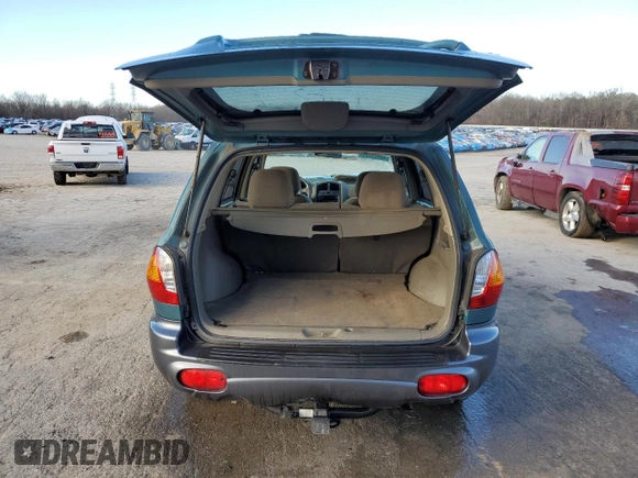 2003 Hyundai Santa Fe GLS with VIN KM8SC13D03U411184, listed as a Copart auction lot 46937505 with 185,227 mi miles and Salvage Title. Bid and sale history available at carsss.com. Image 6.
