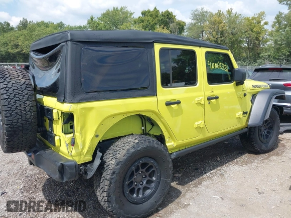 2023 Jeep Wrangler Sport with VIN 1C4HJXDG5PW693865, listed as a IAAI auction lot 40068881 with 12,149 mi miles and . Bid and sale history available at DreamBid. Image 4.
