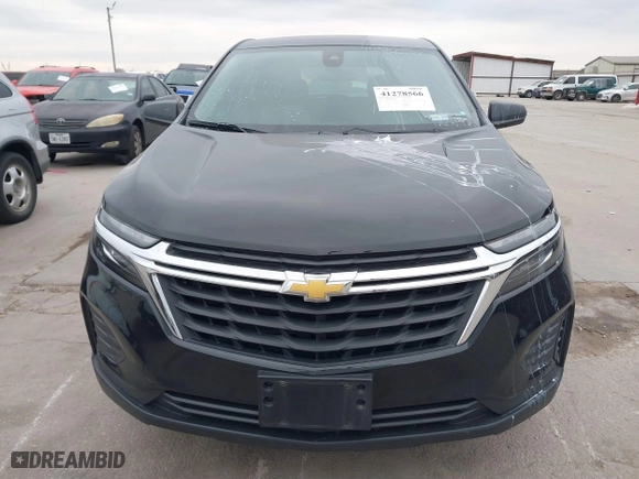 2024 Chevrolet Equinox LS with VIN 3GNAXHEG1RL235275, listed as a IAAI auction lot 41278566 with 48,546 mi miles. Bid and sale history available at carsss.com. Image 12.