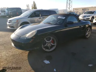 2003 Porsche Boxster S with VIN WP0CB29863U661346, listed as a Copart auction lot 83256454 with 162,714 mi miles and Clean Title. Bid and sale history available at carsss.com. Image 1.