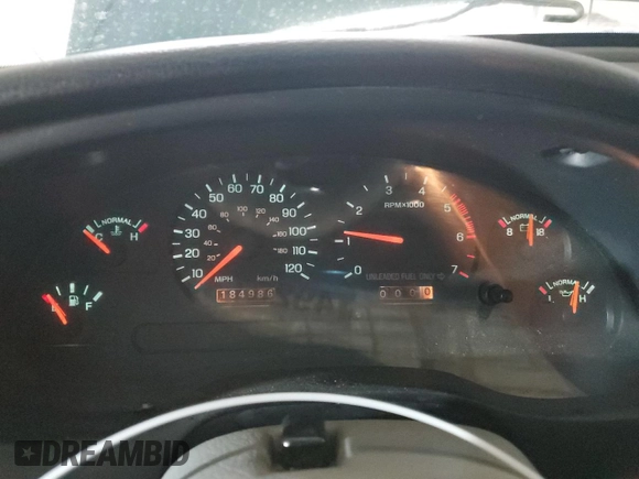 1996 Ford Mustang with VIN 1FALP4047TF229334, listed as a Copart auction lot 49257335 with 184,986 mi miles and Salvage Title. Bid and sale history available at carsss.com. Image 9.