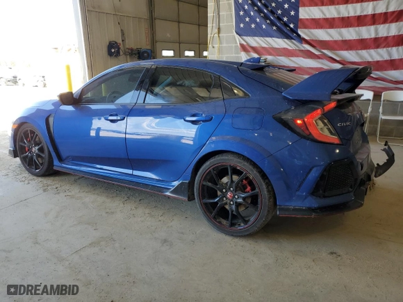 2018 Honda Civic Type R Touring with VIN SHHFK8G78JU203628, listed as a Copart auction lot 52239215 with 43,339 mi miles and Salvage Title. Bid and sale history available at carsss.com. Image 2.