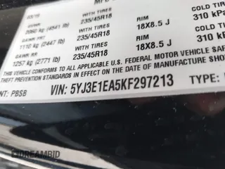 2019 Tesla Model 3 Mid Range with VIN 5YJ3E1EA5KF297213, listed as a IAAI auction lot 41361412 with 93,801 mi miles and . Bid and sale history available at carsss.com. Image 9.