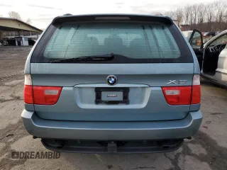 2003 BMW X5 3.0i with VIN 5UXFA53573LV74706, listed as a Copart auction lot 82641044 with 141,589 mi miles and Salvage Title. Bid and sale history available at carsss.com. Image 6.