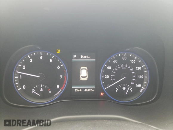 2020 Hyundai Kona Ultimate with VIN KM8K5CA51LU501400, listed as a Copart auction lot 37271133 with 49,482 mi miles and . Bid and sale history available at DreamBid. Image 9.