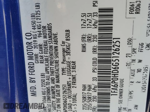 2016 Ford Fusion SE with VIN 1FA6P0HD6G5126251, listed as a Copart auction lot 79617324 with 88,241 mi miles and Salvage title. Bid and sale history available at DreamBid. Image 12.