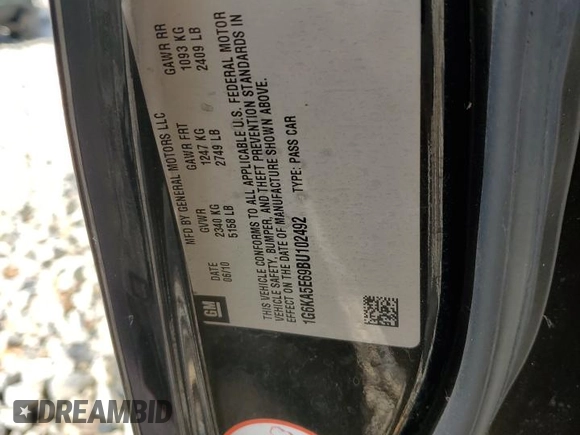 2011 Cadillac DTS z VIN 1G6KA5E69BU102492, wystawiony jako Copart lot #79293954 z przebiegiem 182 372 mil mil oraz Szkoda całkowita • Salvage title. Historia ofert i sprzedaży dostępna na DreamBid. Obrazek 15.