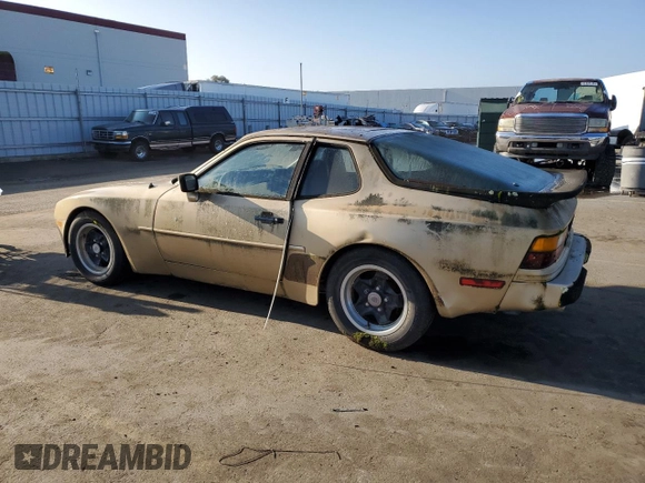 1984 Porsche 944 with VIN WP0AA0946EN456540, listed as a Copart auction lot 85208444 with 84,468 mi miles and Clean Title. Bid and sale history available at DreamBid. Image 2.