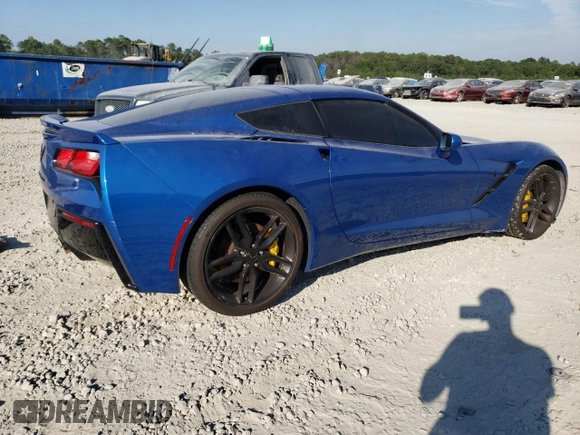 2016 Chevrolet Corvette Z51 1LT with VIN 1G1YH2D72G5104736, listed as a Copart auction lot 69770934 with 68,667 mi miles and Salvage Title. Bid and sale history available at carsss.com. Image 3.