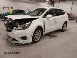 2019 Buick Envision Essence with VIN LRBFXCSA1KD033015, listed as a IAAI auction lot 41889135 with 43,417 mi miles and . Bid and sale history available at carsss.com. Image 2.