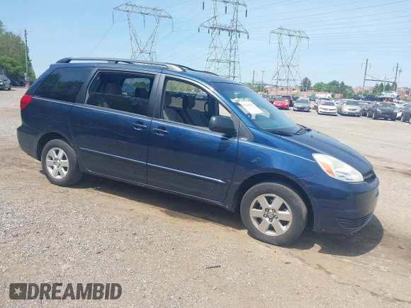 2004 Toyota Sienna CE with VIN 5TDZA23C74S213696, listed as a IAAI auction lot 42168861 with 278,543 mi miles and . Bid and sale history available at DreamBid. Image 1.