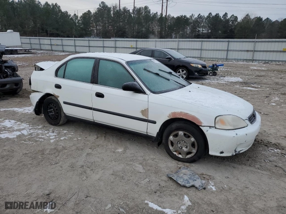 2000 Honda Civic LX with VIN 1HGEJ6675YL048079, listed as a Copart auction lot 42137795 with 258,704 mi miles and Salvage Title. Bid and sale history available at carsss.com. Image 4.