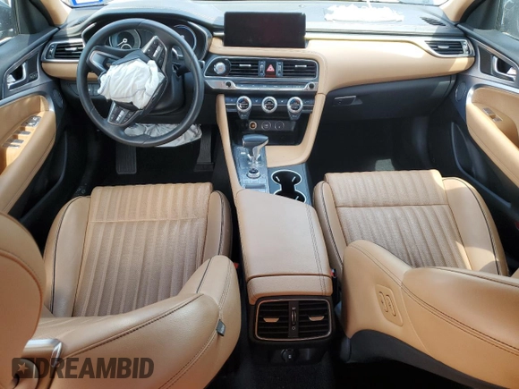 2022 Genesis G70 2.0T with VIN KMTG34TA2NU103729, listed as a Copart auction lot 65336264 with 51,705 mi miles and Salvage Title. Bid and sale history available at carsss.com. Image 8.