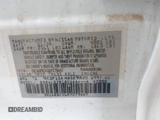 2024 Nissan Sentra SV with VIN 3N1AB8CV6RY279447, listed as a IAAI auction lot 42306959 with 21,720 mi miles and . Bid and sale history available at DreamBid. Image 9.