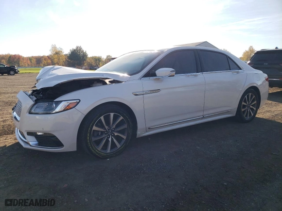 2019 Lincoln Continental Standard with VIN 1LN6L9PK6K5605381, listed as a Copart auction lot 77519584 with 51,412 mi miles and Salvage Title. Bid and sale history available at carsss.com. Image 1.